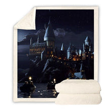 Load image into Gallery viewer, Harry Potter Hogwarts Castle Throw Blanket