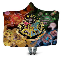 Load image into Gallery viewer, Harry Potter Hooded Blanket