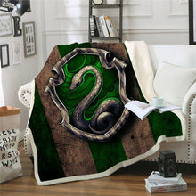 Load image into Gallery viewer, Harry Potter Slytherin Throw Blanket