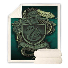 Load image into Gallery viewer, Harry Potter Slytherin Throw Blanket