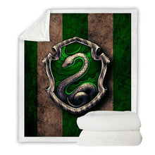 Load image into Gallery viewer, Harry Potter Slytherin Throw Blanket