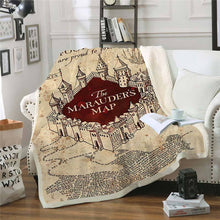 Load image into Gallery viewer, Harry Potter Hogwarts Castle Throw Blanket