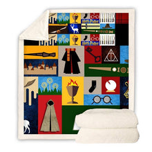 Load image into Gallery viewer, Harry Potter Throw Blanket