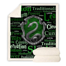 Load image into Gallery viewer, Harry Potter Slytherin Throw Blanket