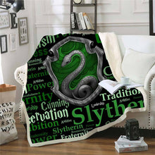Load image into Gallery viewer, Harry Potter Slytherin Throw Blanket
