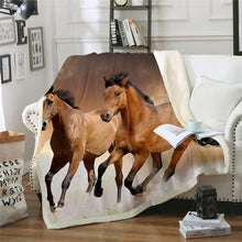 Load image into Gallery viewer, Horse Throw Blanket