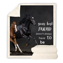 Load image into Gallery viewer, Horse Throw Blanket