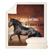Load image into Gallery viewer, Horse Throw Blanket