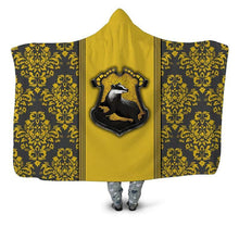 Load image into Gallery viewer, Hufflepuff Hooded Blanket
