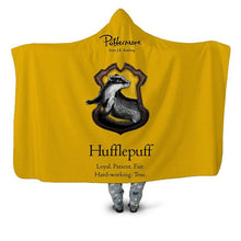 Load image into Gallery viewer, Hufflepuff Hooded Blanket
