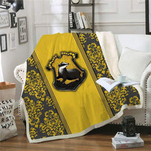 Load image into Gallery viewer, Hufflepuff Throw Blanket.jpg