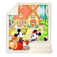 Load image into Gallery viewer, Mickey Mouse Throw Blanket Cartoon Anime Throw Blanket for Adult Kids