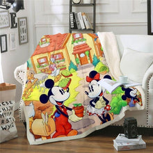 Load image into Gallery viewer, Mickey Mouse Throw Blanket Cartoon Anime Throw Blanket for Adult Kids