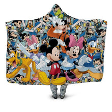 Load image into Gallery viewer, Mickey Mouse Plush Hooded Blanket