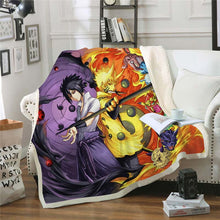 Load image into Gallery viewer, Naruto Sasuke Throw Blanket