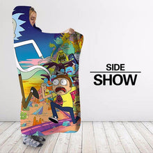 Load image into Gallery viewer, Rick And Morty Hooded Blanket