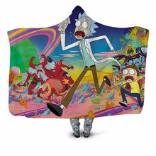 Load image into Gallery viewer, Rick And Morty Hooded Blanket
