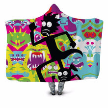 Load image into Gallery viewer, Rick and Morty Hooded Blanket