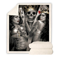 Load image into Gallery viewer, Skull Blanket