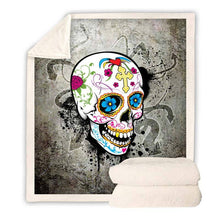 Load image into Gallery viewer, Skull Throw Blanket