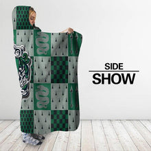 Load image into Gallery viewer, Slytherin-Hooded-Blanket