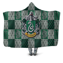 Load image into Gallery viewer, Slytherin-Hooded-Blanket