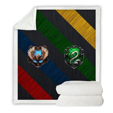 Load image into Gallery viewer, Slytherin&amp;Ravenclaw blanket