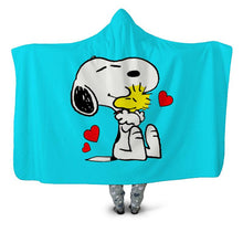 Load image into Gallery viewer, Snoopy Hooded Blanket