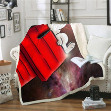 Load image into Gallery viewer, Snoopy Fleece Throw Blanket Anime Plush Blanket for Adult Kids