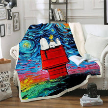 Load image into Gallery viewer, Snoopy Throw Blanket Anime Blanket for Adult Kids