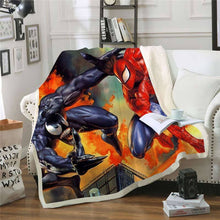 Load image into Gallery viewer, Spider-Man throw blanket