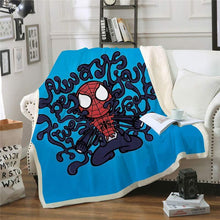 Load image into Gallery viewer, Spider-Man throw blanket