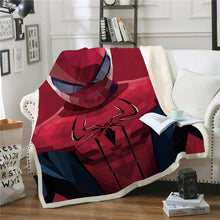 Load image into Gallery viewer, SpiderMan Throw Blanket Spiderman Fleece Blanket for Adult kids