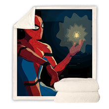 Load image into Gallery viewer, SpiderMan Throw Blanket Spiderman Fleece Blanket for Adult kids