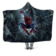 Load image into Gallery viewer, Spiderman Hooded Blanket