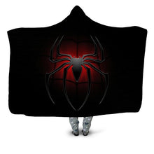 Load image into Gallery viewer, Spiderman Fleece Hooded Blanket