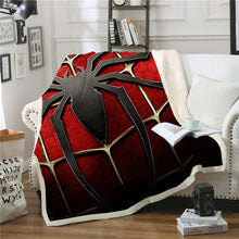 Load image into Gallery viewer, Spiderman Throw Blanket