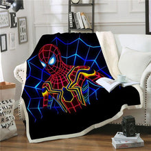 Load image into Gallery viewer, Spiderman Throw Blanket | Spider-Man Fleece Blanket for Adult Kids