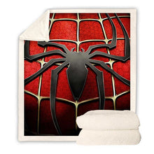 Load image into Gallery viewer, SpiderMan Throw Blanket Spiderman Fleece Blanket for Adult kids