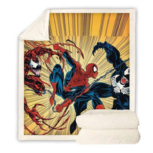 Load image into Gallery viewer, Spiderman throw blanket