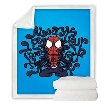 Load image into Gallery viewer, Spider-Man throw blanket