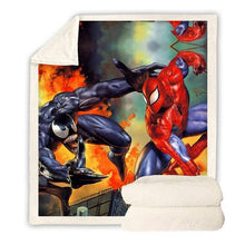 Load image into Gallery viewer, Spiderman throw blanket