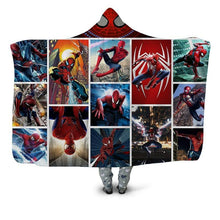 Load image into Gallery viewer, Spiderman Hooded Blanket