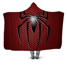 Load image into Gallery viewer, Spiderman Hooded Blanket
