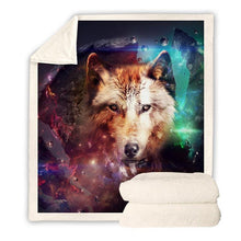 Load image into Gallery viewer, Wolf Throw Blanket