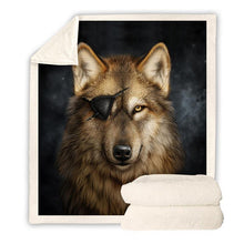 Load image into Gallery viewer, Wolf Throw Blanket