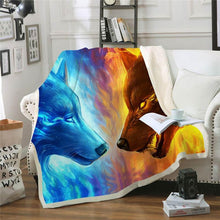 Load image into Gallery viewer, Wolf Throw Blanket