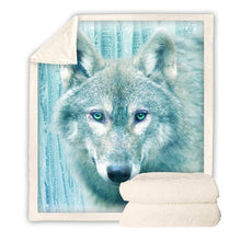 Load image into Gallery viewer, Wolf Throw Blanket