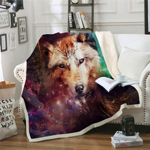 Load image into Gallery viewer, Wolf Throw Blanket