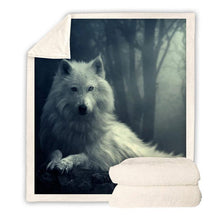 Load image into Gallery viewer, Wolf Throw Blanket